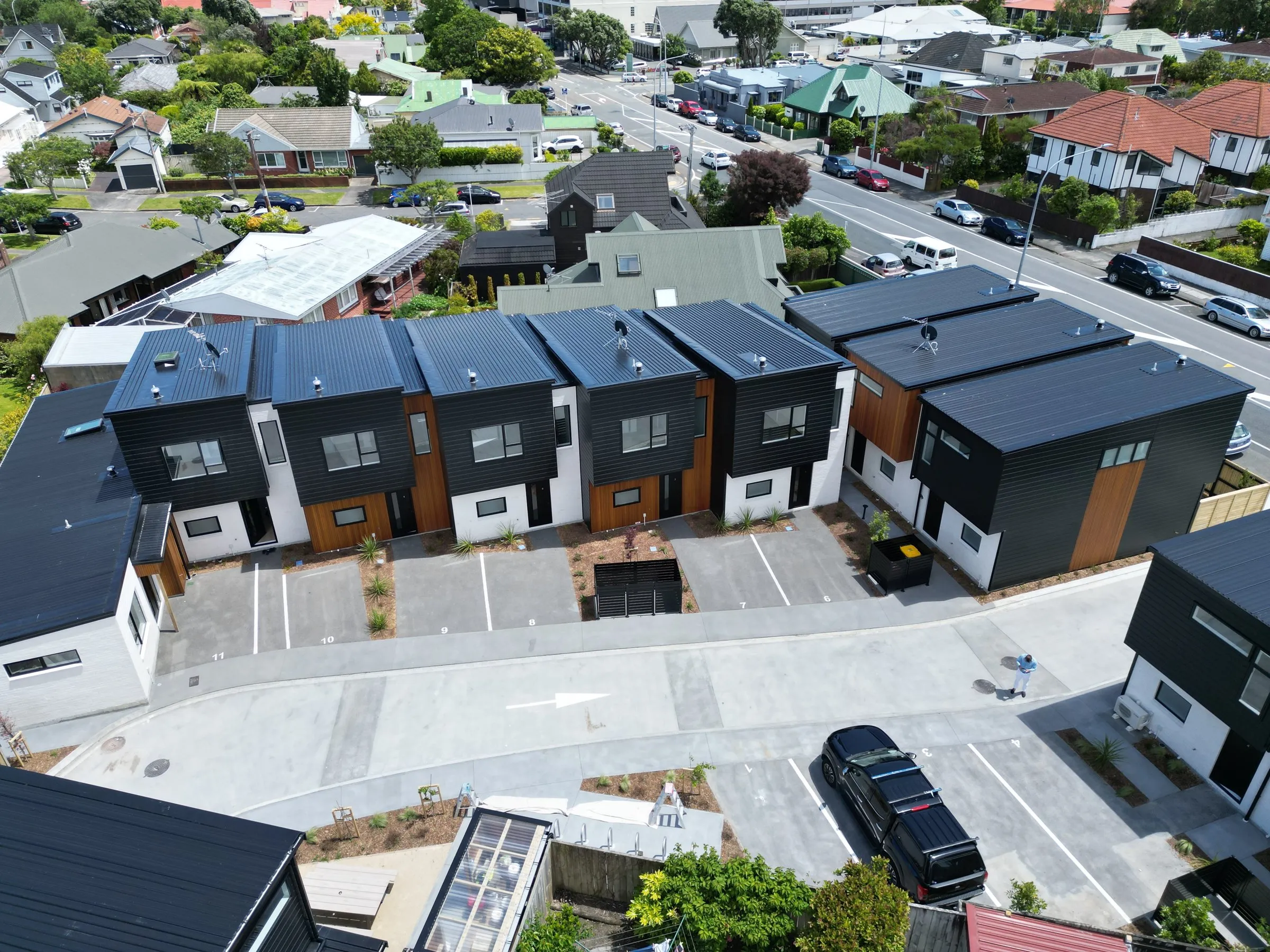 Hautana Lane from the air